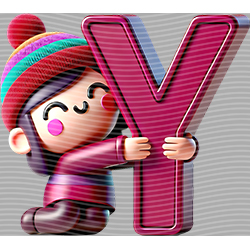 Cartoon letters-CL 598